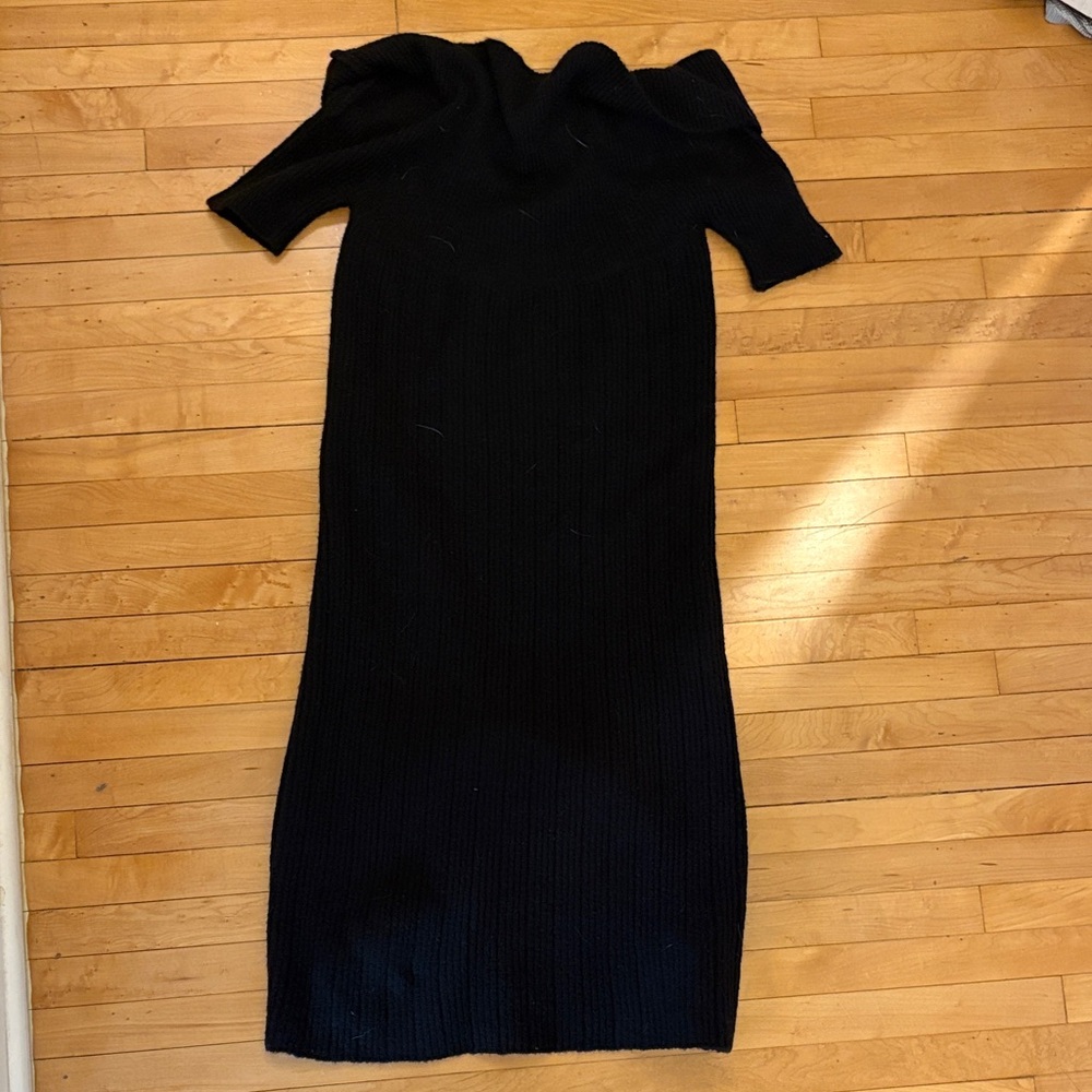 BB Dakota Black cowl sweater Dress